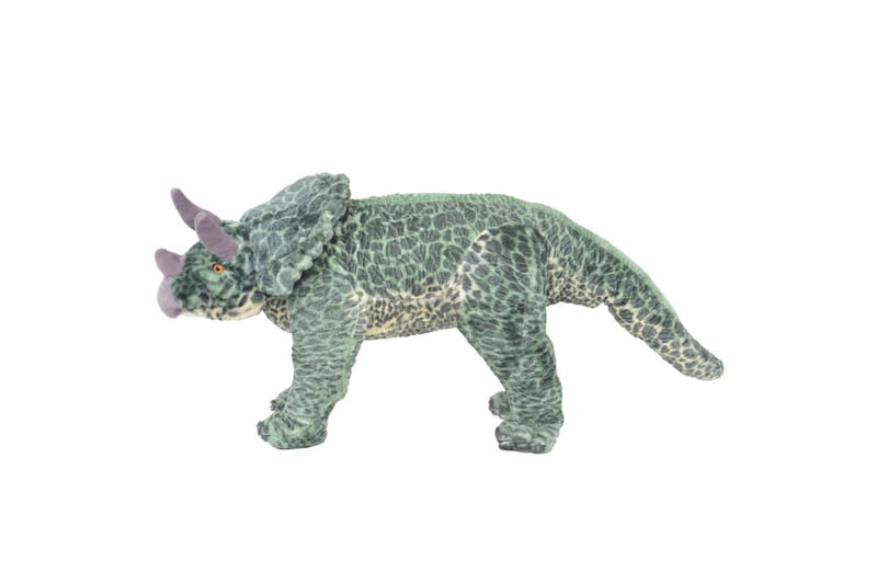 Stående Plyslegetøj Triceratops Dinosaur Grøn Xxl - Grøn - Blødt legetøj & bamser
