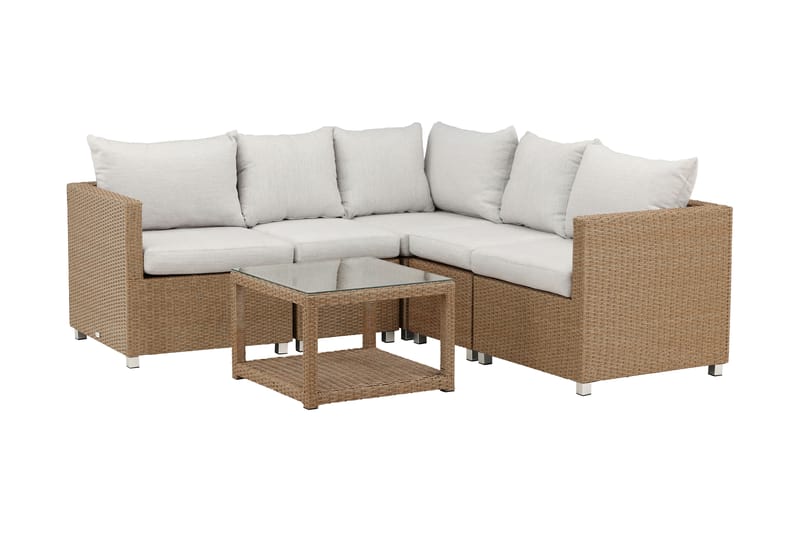 Vamos Loungesæt Beige/Natur - Venture Home - Altanmøbler - Sofagrupper udendørs - Loungesæt