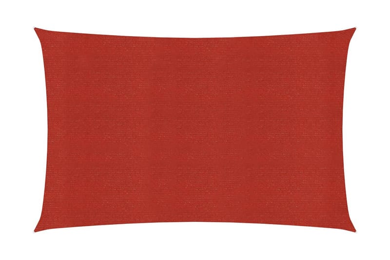 Solsejl 160 g/m² 3,5x4,5 m Hdpe Rød - Rød - Solsejl