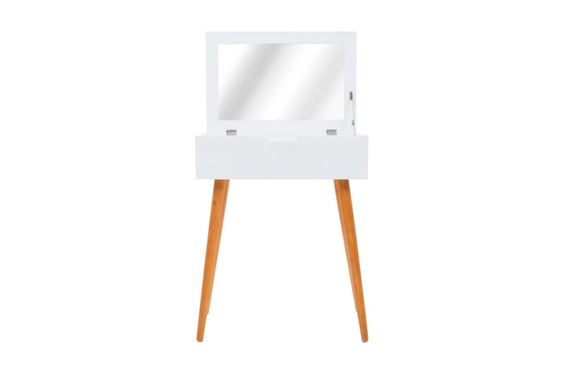 Sminkebord Med Spejl Mdf 60 X 40 X 75 Cm - Hvid - Sminkebord & konsolbord - Makeup bord med spejl
