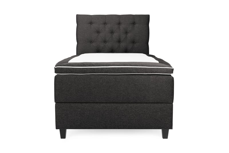 Royal Box Bed Komplet Sengepakke 105x200 - Mørkegrå - Komplet sengepakke - Kontinentalsenge