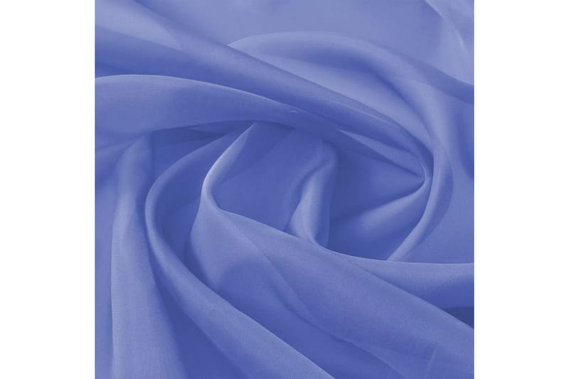 voile-stof 1,45x20 m kongebl�å - Blå - Gardiner