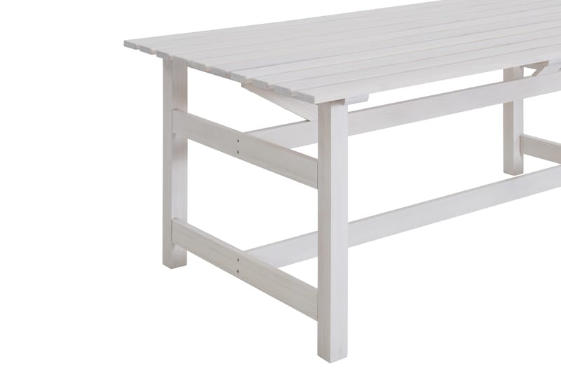 Husarn Spisebord 160 cm Mat Hvid - KWA - Havemøbler - Havebord - Spisebord & havebord