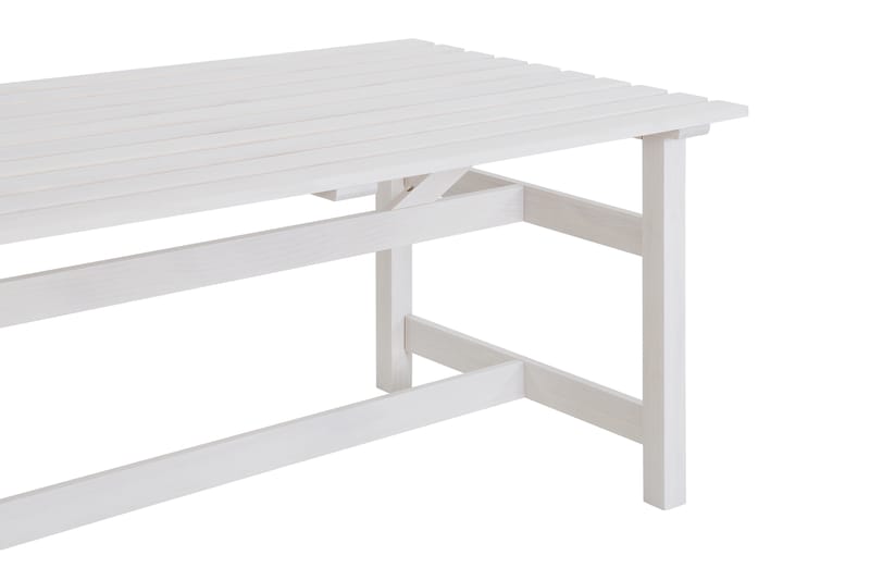 Husarn Spisebord 160 cm Mat Hvid - KWA - Havemøbler - Havebord - Spisebord & havebord