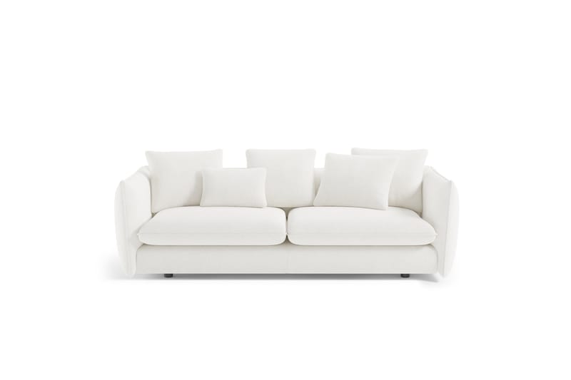 Genifer Sofa 3-personers - Hvid Bouclé - Møbler - Sofaer - 3 personers sofa