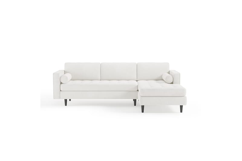 Olenne Sofa med Divan 4-personers - Hvid Bouclé - Møbler - Sofaer - Sofa med chaiselong