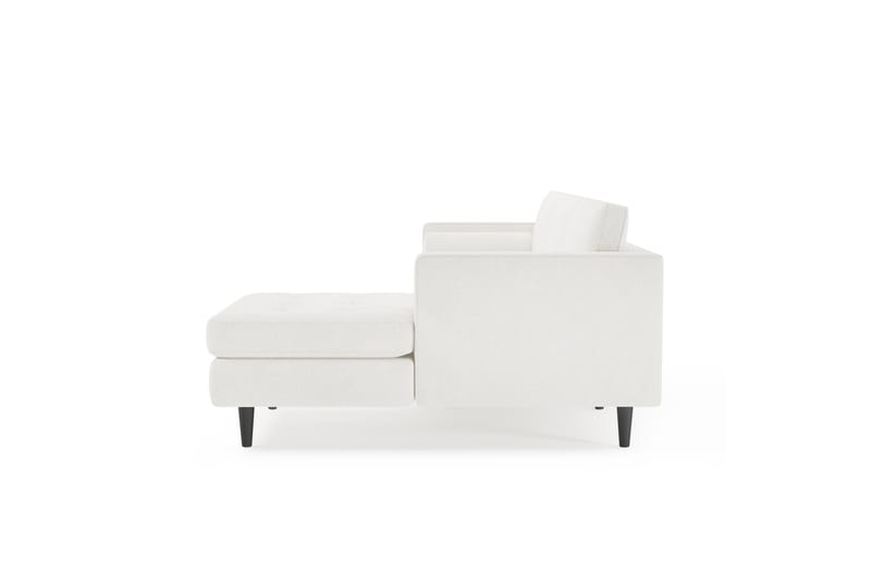 Olenne Sofa med Divan 4-personers - Hvid Bouclé - Møbler - Sofaer - Sofa med chaiselong