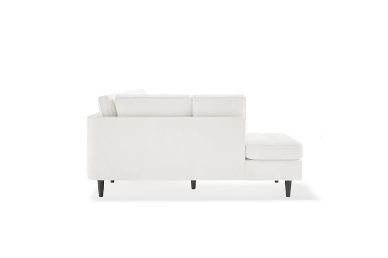 Olenne Sofa med Divan og Chaiselong 6-personers - Hvid Bouclé - Møbler - Sofaer - U Sofa