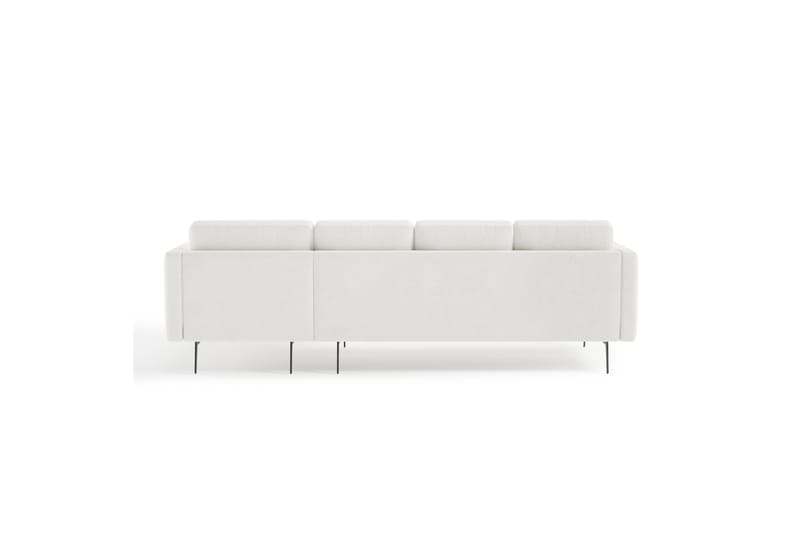 Debbi Sofa med Divan 4-personers - Hvid Bouclé - Møbler - Sofaer - Sofa med chaiselong