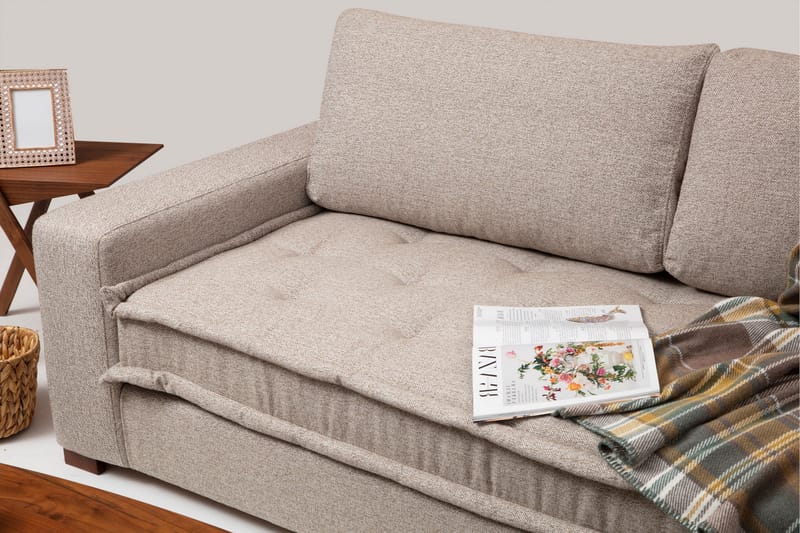 Gladfield Chaiselongsofa 3-personers - Beige - Møbler - Sofaer - Hjørnesofa