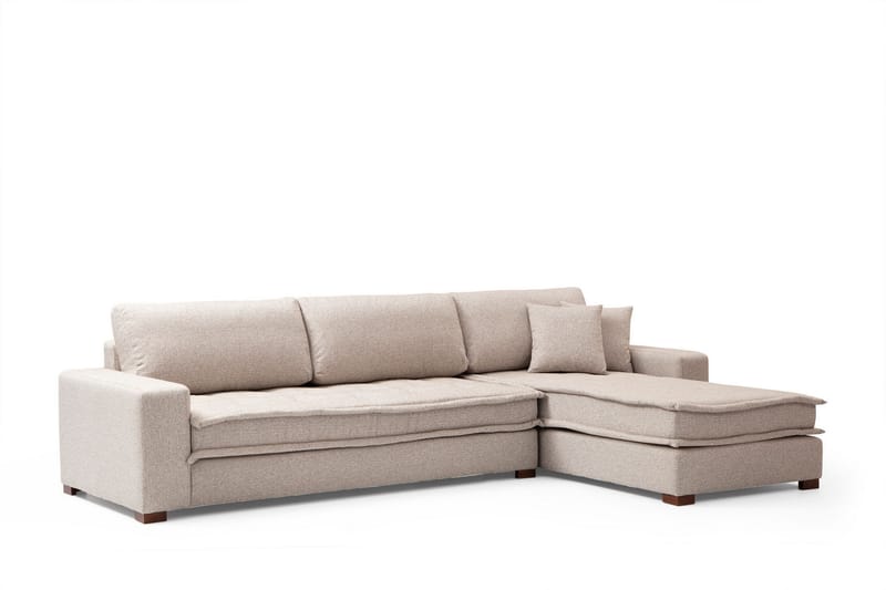 Gladfield Chaiselongsofa 3-personers - Beige - Møbler - Sofaer - Hjørnesofa