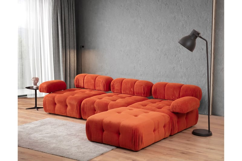 Reverto Modulsofa 3-personers - Rød - Møbler - Sofaer - Modulsofaer - Komplet modulsofa