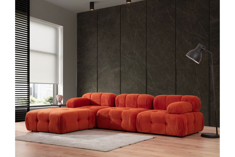 Reverto Modulsofa 3-personers - Rød - Møbler - Sofaer - Modulsofaer - Komplet modulsofa