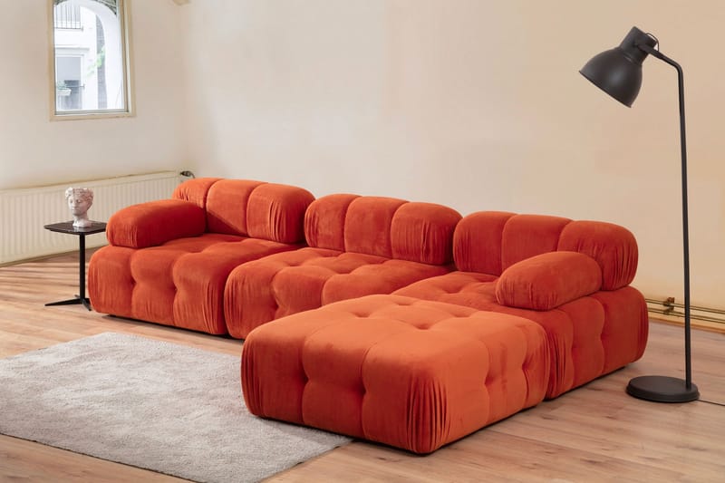 Reverto Modulsofa 3-personers - Rød - Møbler - Sofaer - Modulsofaer - Komplet modulsofa