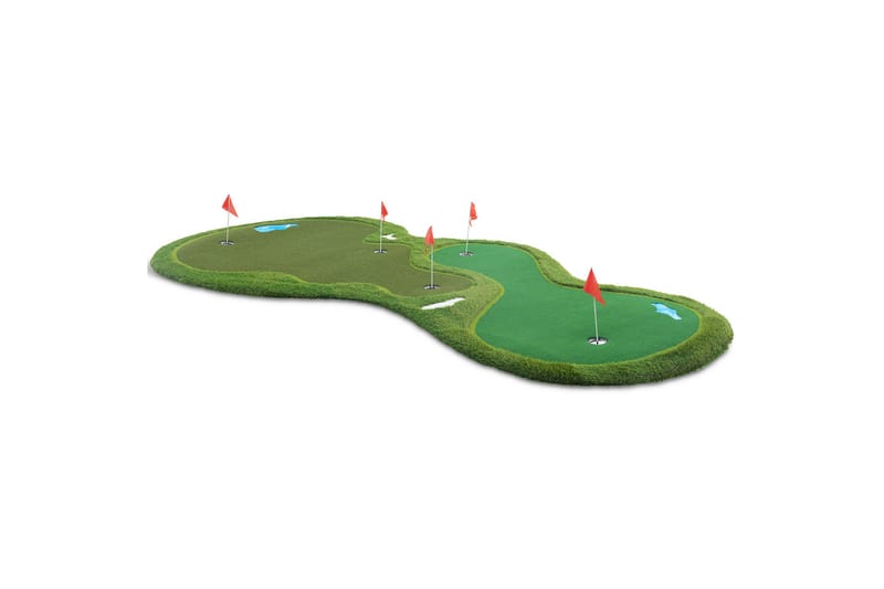 Golfmåtte Pro Dobbelt green og vandhindring 4x2 m Grøn - Lyfco - Sport & fritid - Leg & sport - Sportredskaber & sportsudstyr - Golfudstyr