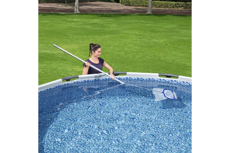 Flowclear AquaRake Deluxe Pool Leaf Skimmer Rund 3 cm Blå - Bestway - Have - Udendørsbad - Pooltilbehør - Pool net