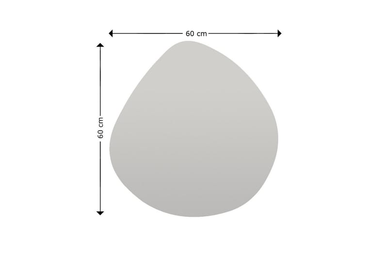 Omilo Spejl 60 cm Asymmetrisk - Sort - Boligtilbehør - Spejle - Vægspejl