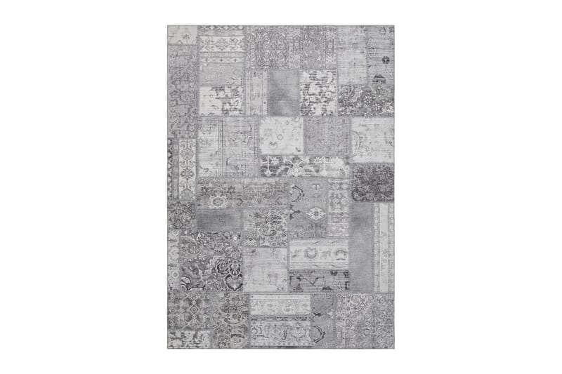 Patchwork Wilton Tæppe 160x230 cm Rektangulært - Sølv - Tekstiler - Tæpper - Moderne tæppe - Wiltontæpper