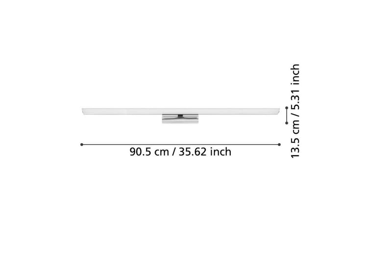 Spejlbelysning Eglo Tabiano-Z 905 mm - Hvid/Krom - Belysning - Badeværelsesbelysning - Badeværelseslampe væg