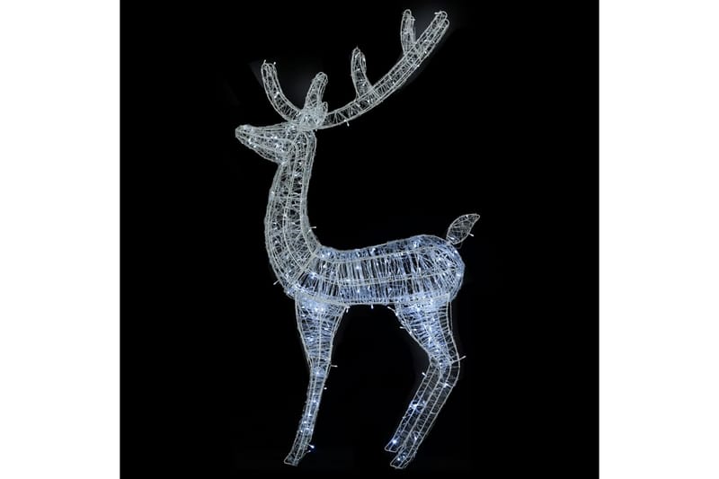 julerensdyr med 250 LED-lys 180 cm str. XXL akryl kold hvid - Belysning - Julebelysning - Julelys udendørs