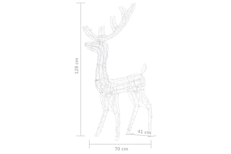 rensdyrfamilie juledekoration 300 LED'er akryl koldtt lys - Belysning - Julebelysning - Julelys udendørs