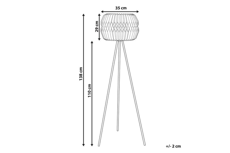 Beliya Gulvlampe 138 cm - Sort/Hvid - Belysning - Lamper & indendørsbelysning - Soveværelse lampe