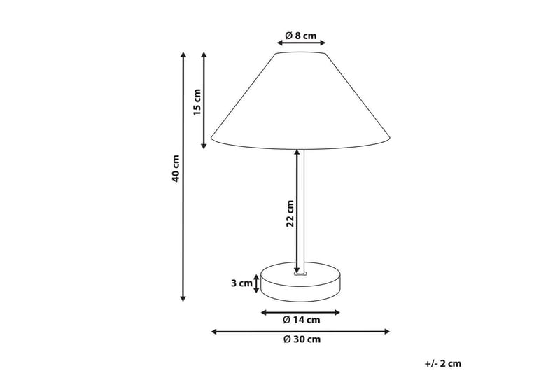 Boieba Bordlampe 40 cm E27 - Flerfarvet - Belysning - Lamper & indendørsbelysning - Vindueslampe - Vindueslampe på fod