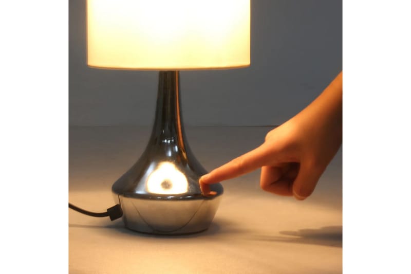 Bordlamper 2 Stk. Touch-Knap E14 Hvid - Hvid - Belysning - Lamper & indendørsbelysning - Bordlampe