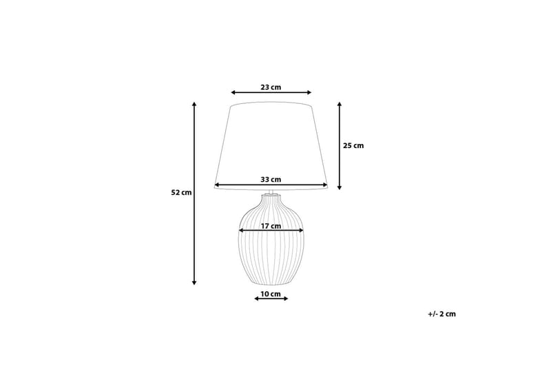 Fergus bordlampe 33 cm - Hvid - Belysning - Lamper & indendørsbelysning - Bordlampe