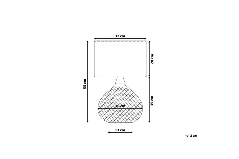 Madon bordlampe 32 cm - Guld - Belysning - Lamper & indendørsbelysning - Bordlampe