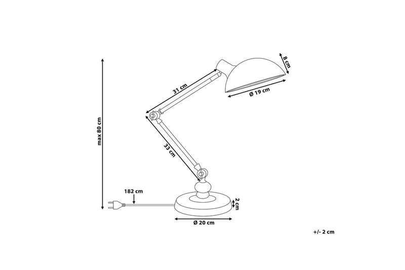 Mathraki Skrivebordslampe E14 - Sort - Belysning - Lamper & indendørsbelysning - Bordlampe - Skrivebordslampe