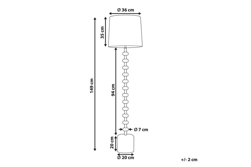 Cresel Gulvlampe 160 cm - Off white - Belysning - Lamper & indendørsbelysning - Soveværelse lampe