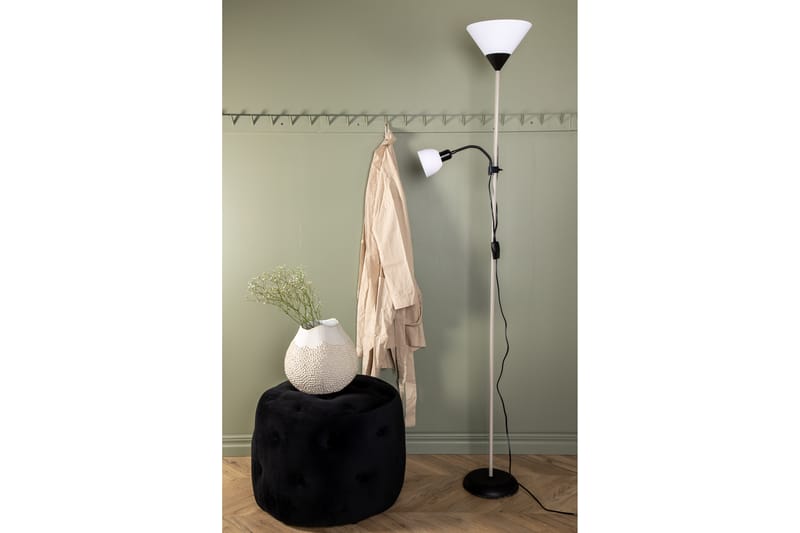 Bagasi Gulvlampe - Beige/Hvit - Belysning - Lamper & indendørsbelysning - Gulvlampe & standerlampe - Uplight gulvlampe