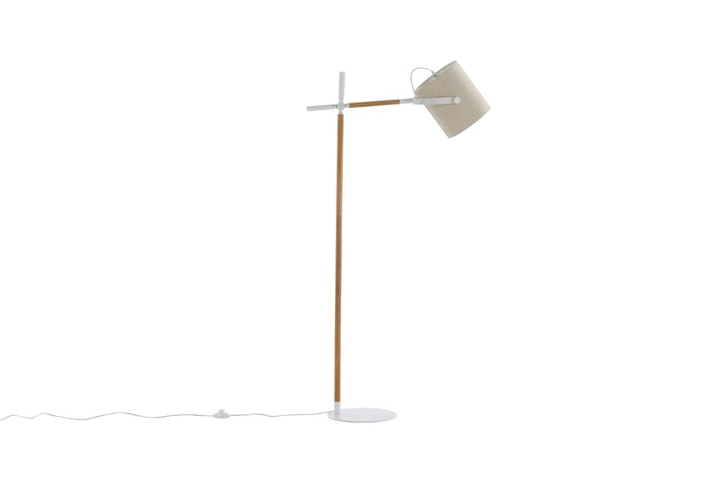 Dennis Gulvlampe - Beige/ Hvid - Belysning - Lamper & indendørsbelysning - Gulvlampe & standerlampe