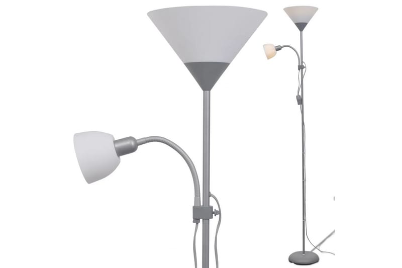 Gulvlampe Grå - Grå - Belysning - Lamper & indendørsbelysning - Gulvlampe & standerlampe - Uplight gulvlampe