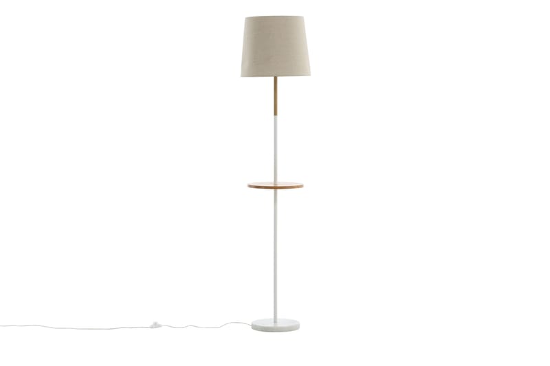 Hattman gulvlampe - Linned/Marmor/Beige/Brun/Hvid - Belysning - Lamper & indendørsbelysning - Gulvlampe & standerlampe