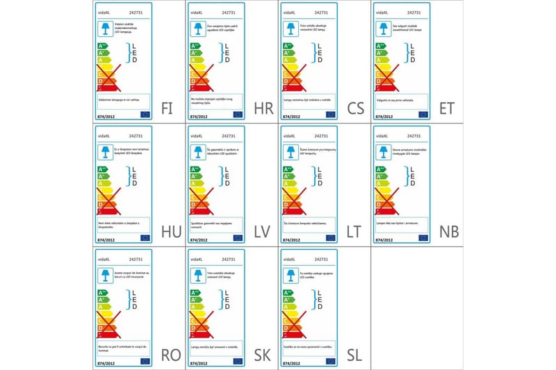 Led-Standerlampe Med Dæmpning, 23 W - Guld - Belysning - Lamper & indendørsbelysning - Gulvlampe & standerlampe - Uplight gulvlampe