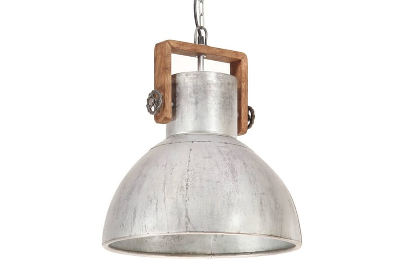 Industriel Hængelampe 25 W Rund 40 cm E27 Sølvfarvet - Belysning - Lamper & indendørsbelysning - Køkkenlampe - Loftlampe køkken