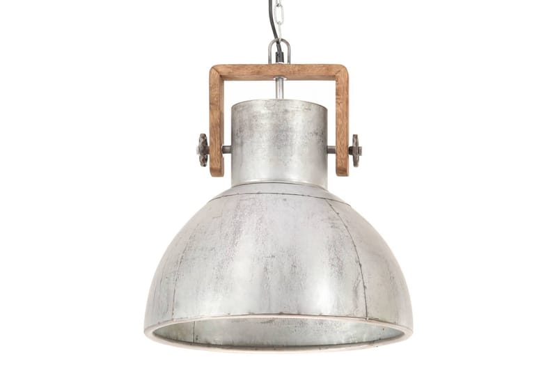 Industriel Hængelampe 25 W Rund 40 cm E27 Sølvfarvet - Belysning - Lamper & indendørsbelysning - Køkkenlampe - Loftlampe køkken