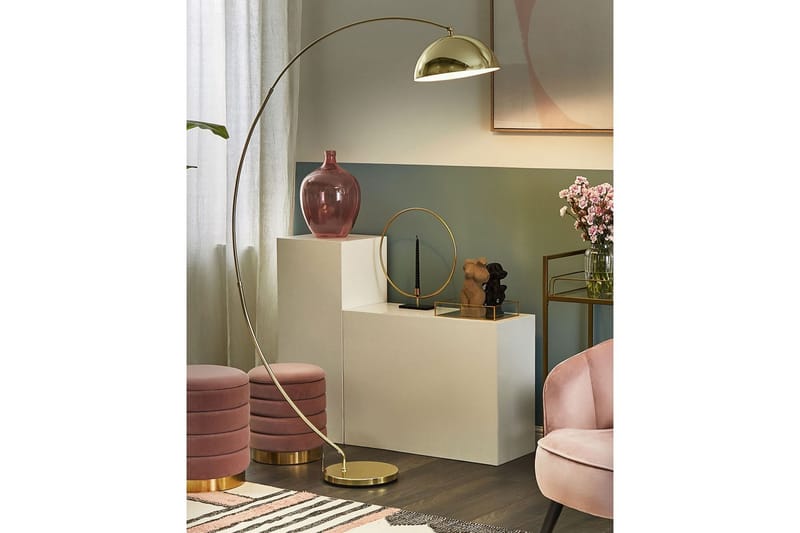 Kamai Gulvlampe 188 cm - Guld - Belysning - Lamper & indendørsbelysning - Soveværelse lampe