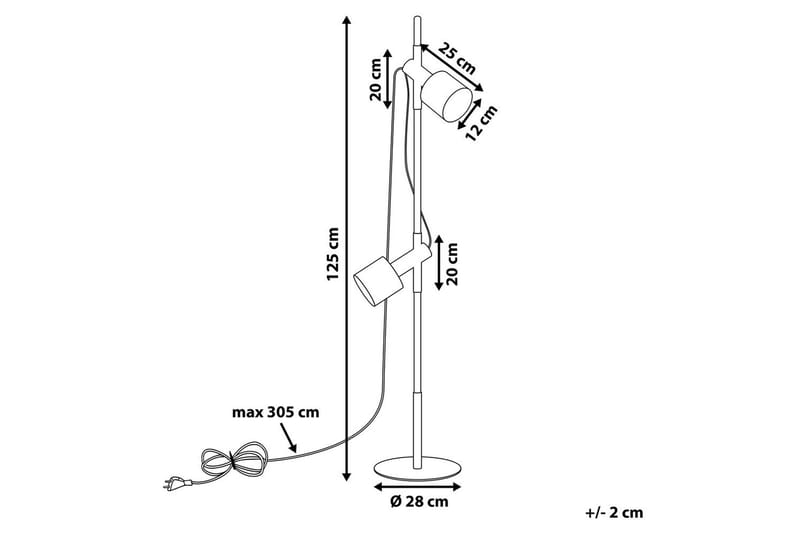 Kastoy Gulvlampe 125 cm - Flerfarvet - Belysning - Lamper & indendørsbelysning - Soveværelse lampe