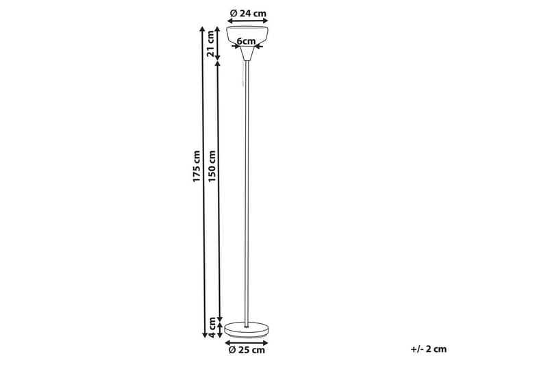 Krokve Gulvlampe 175 cm - Sort/Lysebrun - Belysning - Lamper & indendørsbelysning - Soveværelse lampe