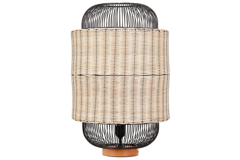 Leftyr Bordlampe 55 cm E27 - Sort/Natur - Belysning - Lamper & indendørsbelysning - Vindueslampe - Vindueslampe på fod