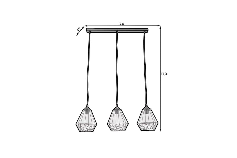 Benigne Pendellampe - Sort - Belysning - Lamper & indendørsbelysning - Loftlampe - Pendellamper & hængelamper