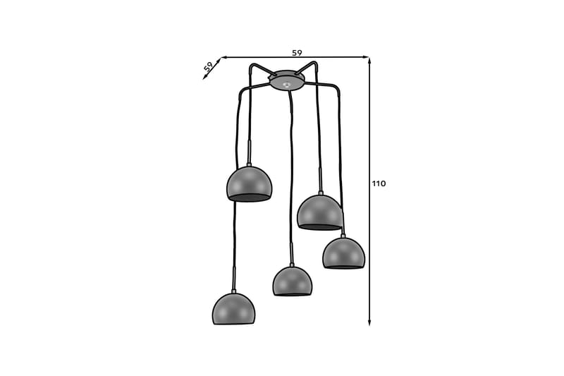 Canonus Loftlampe - Sort - Belysning - Lamper & indendørsbelysning - Loftlampe - Pendellamper & hængelamper