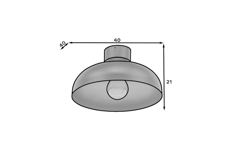 Desolo Loftslampe - Sort - Belysning - Lamper & indendørsbelysning - Loftlampe - Plafond