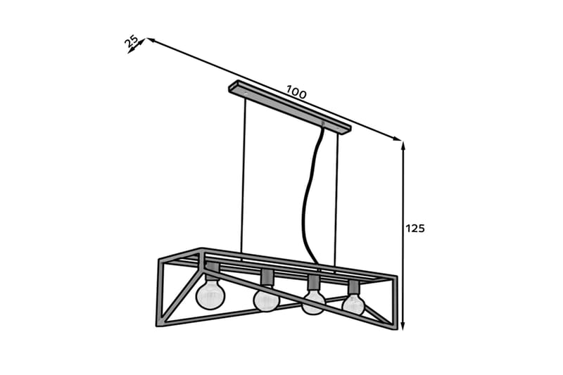 Eluvies Pendellampe Rund - Sort - Belysning - Lamper & indendørsbelysning - Loftlampe - Pendellamper & hængelamper