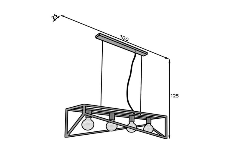 Eluvies Pendellampe Rund - Sort - Belysning - Lamper & indendørsbelysning - Loftlampe - Pendellamper & hængelamper