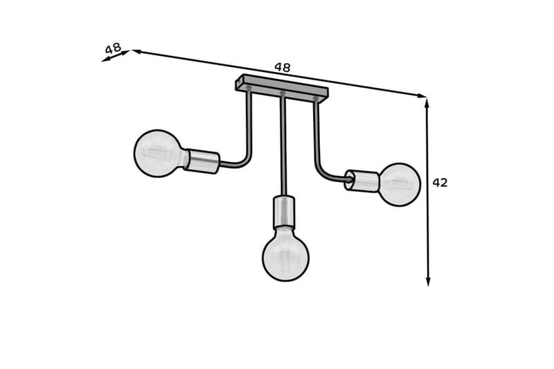 Indigeo Lysekrone 47 cm - Sort - Belysning - Lamper & indendørsbelysning - Loftlampe - Lysekroner