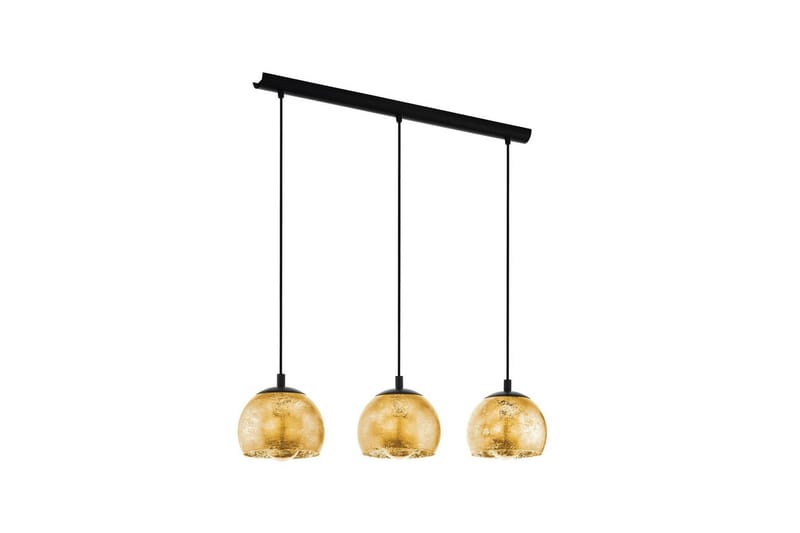 Loftlampe Eglo Albaraccin med 3 Lamper - Guld/Sort - Belysning - Lamper & indendørsbelysning - Loftlampe - Pendellamper & hængelamper